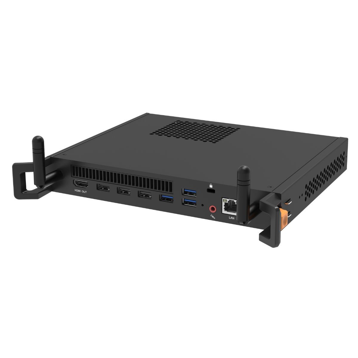 MAXHUB OPS-computermodule met aansluitingen en antennes
