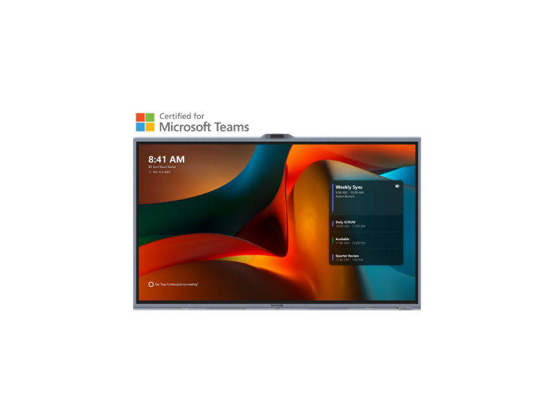 MAXHUB V7 Microsoft Teams Rooms display
