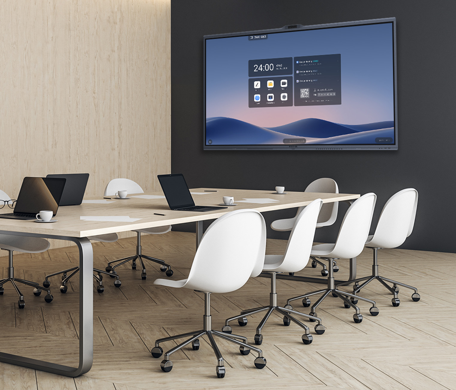 MAXHUB XBoard V7 in een vergaderruimte